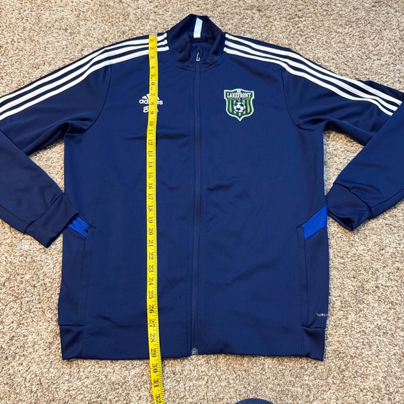 Adidas Climalite Zip Up Track Training Jacket Large - Picture 5 of 9